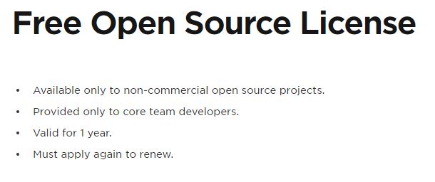 общие требования к проекту opensource JetBrains